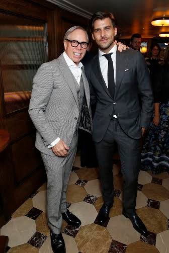 LONDON, ENGLAND - JUNE 11: Tommy Hilfiger and Johannes Huebl attend a dinner hosted by Tommy Hilfiger and Dylan Jones to celebrate LCM SS17 at Cafe Monico on June 11, 2016 in London, England. (Photo by Darren Gerrish/Getty Images) *** Local Caption *** Tommy Hilfiger; Johannes Huebl